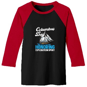 Discover Columbus Day Honoring Exploration Spirit Baseball Tees