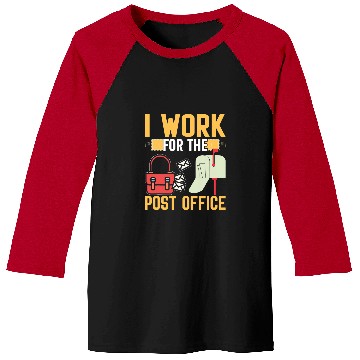 Discover I Work For The Post Office I Postal Worker Baseball Tees