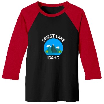 Discover Priest Lake Idaho Fishing Hiking Camping Boating Baseball Tees
