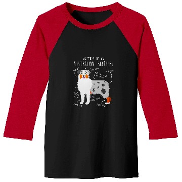 Discover Australian Shepherd Pet Anatomy Cute Funny Pet Aussie Dog Mom Baseball Tees