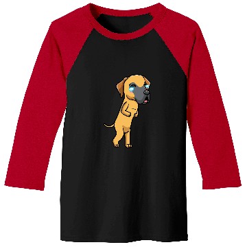 Discover Great Dane Pet Dog German Mastiff Laughing Emoticon Baseball Tees
