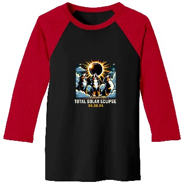 Discover Bernese Mountain Pet Howling At Solar Eclipse Baseball Tees