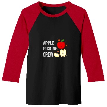 Discover Funny Apple Picking Crew Apple Harvest Outfit Fall Autumn Baseball Tees
