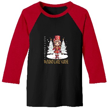 Discover Wound Care nurses Christmas Classic Female Nutcracker Baseball Tees