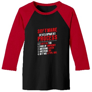 Discover Software Development Process Programming Baseball Tees