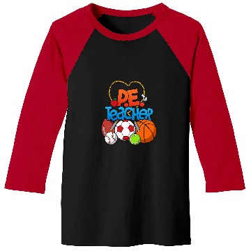 Discover School P E Teacher Physical Education Baseball Tees
