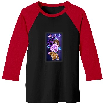 Discover Cockapoo Pet Love Magical Cockapoo Purple Roses Flower Butterfly Baseball Tees