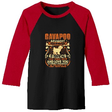 Discover Cavapoo Pet Advisory Warning Dog Pets Lovers Baseball Tees