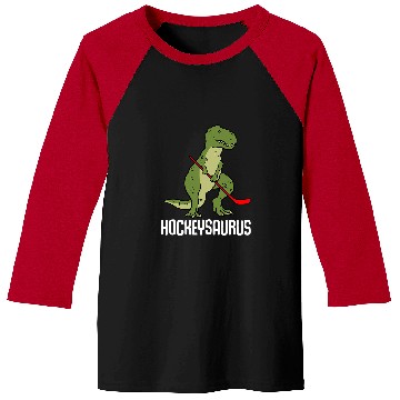Discover Sport Hockey Dino Hockey Fan Hockeysaurus Dinosaur Ice Hockey Dino TRex Playing Baseball Tees
