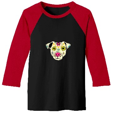 Discover Jack Russell Pet Sugar Skull Jack Russel Dog Apparel Day Of The Deads Women Baseball Tees