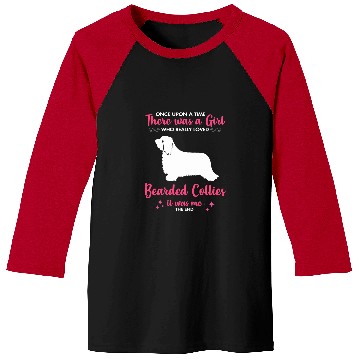 Discover Bearded Collie Pet Girl Loves Bearded Collie Dog Gift For Men Women Mom Dad Him Baseball Tees
