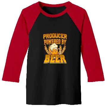 Discover Producer Powered By Beer Baseball Tees