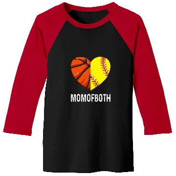 Discover Sport Basketball Softball Mom of Both Baseball Tees