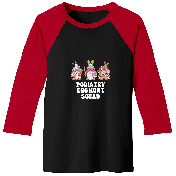 Discover Podiatry nurses Easter Gnomes Baseball Tees