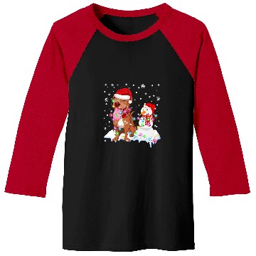 Discover Pitbull Pet Santa Claus Pitbull Dog Snowman xmass Tree Lights Christmas 265 Baseball Tees