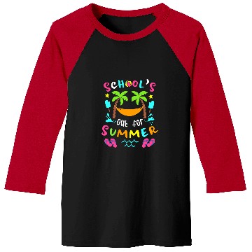 Discover School s Out For Summer Holidays Teacher Student Baseball Tees