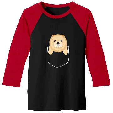 Discover Chow Chow Pet Pocket Chow Chow Puppy Cute Baseball Tees