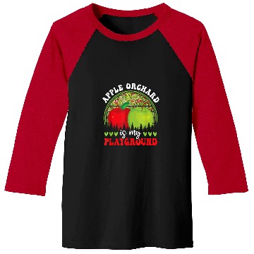 Discover Apple Orchard Fruit Picking Harvest Season Apple Picking Baseball Tees