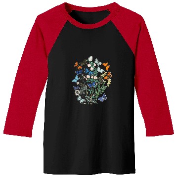 Discover Papillon Pet Boho Botanical Butterfly Art vintages Butterflies Papillon 2 Baseball Tees