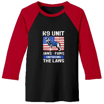 Discover K9 Pet Unit Jaws And Paws Enforcing The Laws K9 Unit Police Baseball Tees