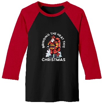 Discover Firefighter Christmas Happy Holidays Fireman Firefighting 27 Baseball Tees