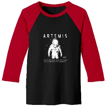 Discover NASA Artemis Mission Astronaut Baseball Tees