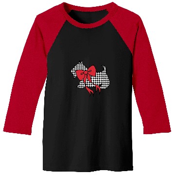Discover Scottish Terrier Pet Christmas Houndstooth Baseball Tees