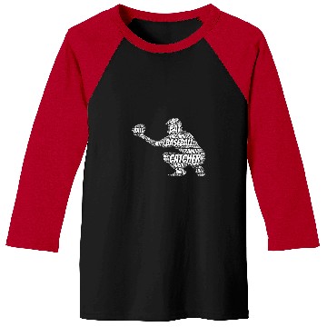 Discover Sport Baseball Catcher 2Word Art Baseball Tees