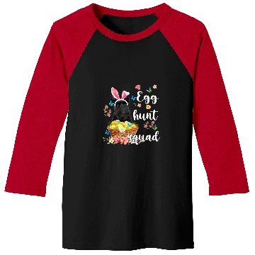Discover Scottish Terrier Pet Happy Easter Day Colorful Egg Hunt Squad Baseball Tees