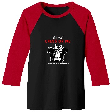 Discover Mens She Said Chess Or Me Funny Chess Coachs Rook Chess Club Baseball Tees