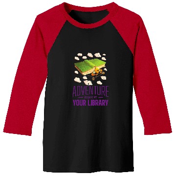 Discover Summer Reading Program 2024 Adventure Begins at Your Library 24 Baseball Tees