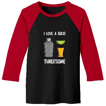 Discover Threesome Bartender Tequila Drinking Baseball Tees