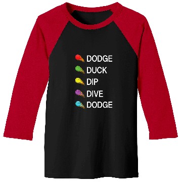 Discover Sport Dodgeball Duck Dip Dive dodges Dodgeball 2 Baseball Tees