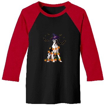 Discover Great Dane Pet Wizard Hat Tree Lights Pumpkin Funny Halloween Baseball Tees