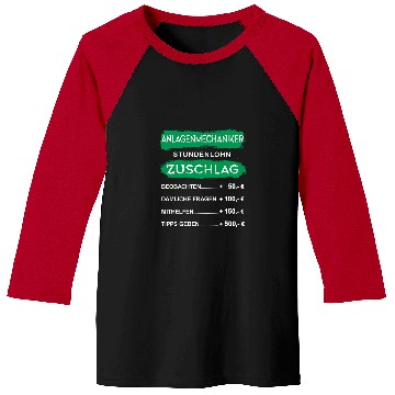 Discover Funny Plant Mechanic with German Text Shrhrhrswag  Hourly Baseball Tees