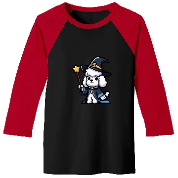 Discover Poodle Wizard Funny Dog Magic Baseball Tees