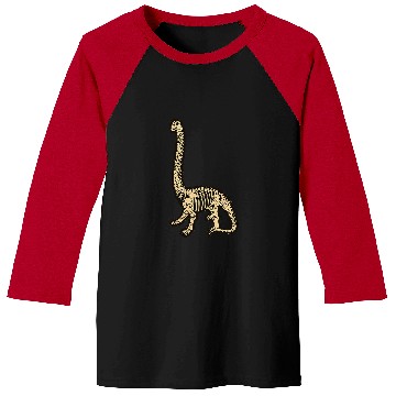 Discover Dinosaur Pet Bones Brachiosaurus Apatosaurus Brontosaurus Baseball Tees