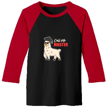 Discover Llama Pet Call Me Master Degree Alpaca Master Baseball Tees