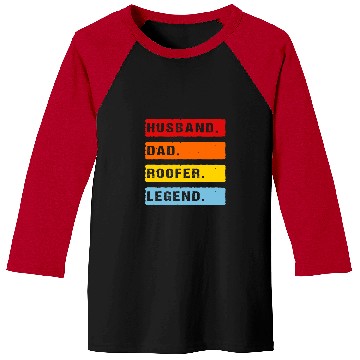 Discover Roofing Fathers Day Carpentry Roof Carpenter Roofers Dad Baseball Tees