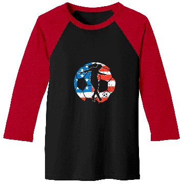 Discover Soccer USA Flag Player Goalkeeper Sport Soccer Coach Baseball Tees