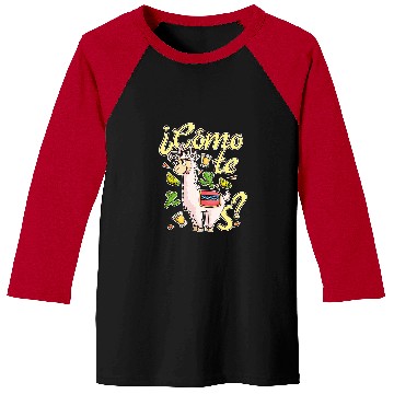 Discover Llama Pet Spanish Sayings Spanish Teacher Baseball Tees