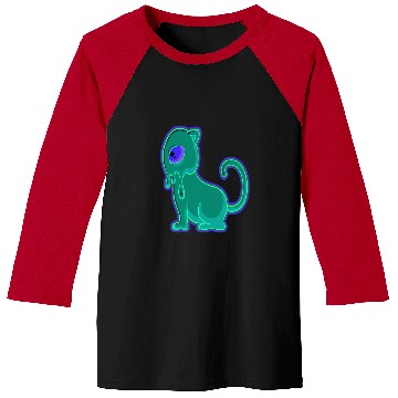 Discover Aliens UFO Space Cat Space Kitten EDM Melt Baseball Tees