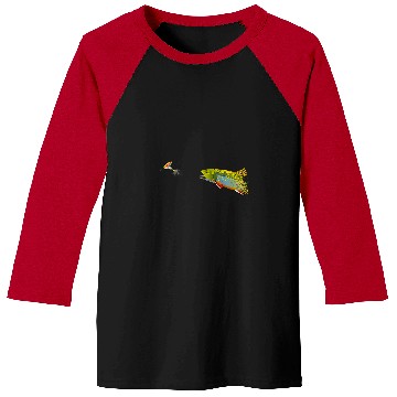 Discover Fishing Fun Fly Fishing Brook Trout Graphic For Fisherman Baseball Tees