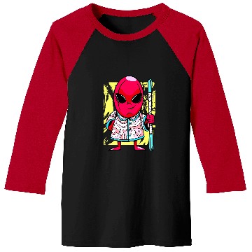 Discover Red Alien Visitor Priest Fancy Dress Baseball Tees