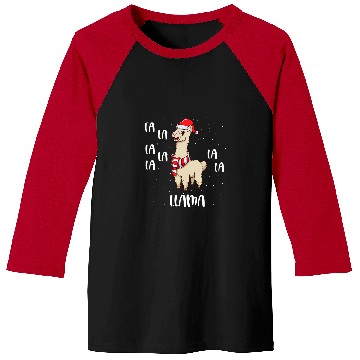 Discover Llama Pet Christmas llama Fa La La Baseball Tees