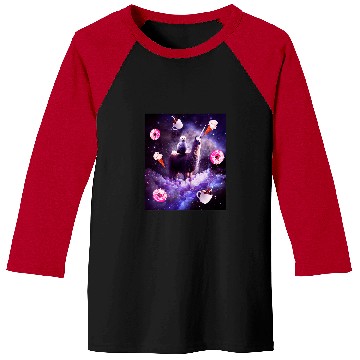 Discover Llama Pet Outer Space Owl Riding Llama Unicorns Donut Baseball Tees