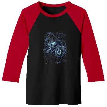 Discover Biker Old School vintages Rider Motorcycle Design Baseball Tees