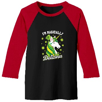 Discover Unicorn Pet Im Magically Delicious St Patricks Day Baseball Tees