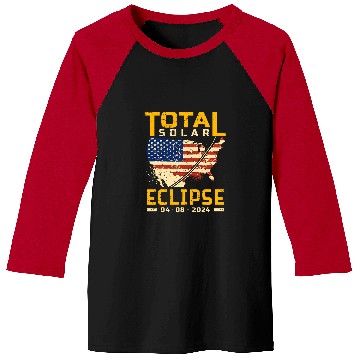 Discover Total Solar Eclipse 2024 America Totality April 8 2024 Baseball Tees