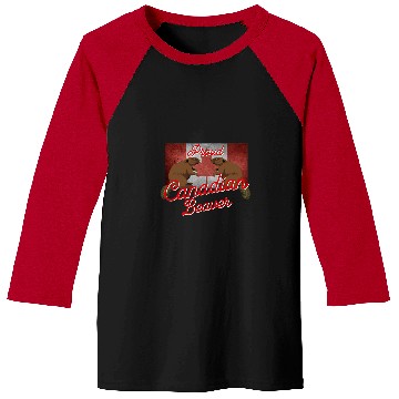 Discover Beaver Pet Proud Canadian Flag Canada Beaver 01 Baseball Tees